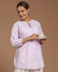 Block Printed Short Top