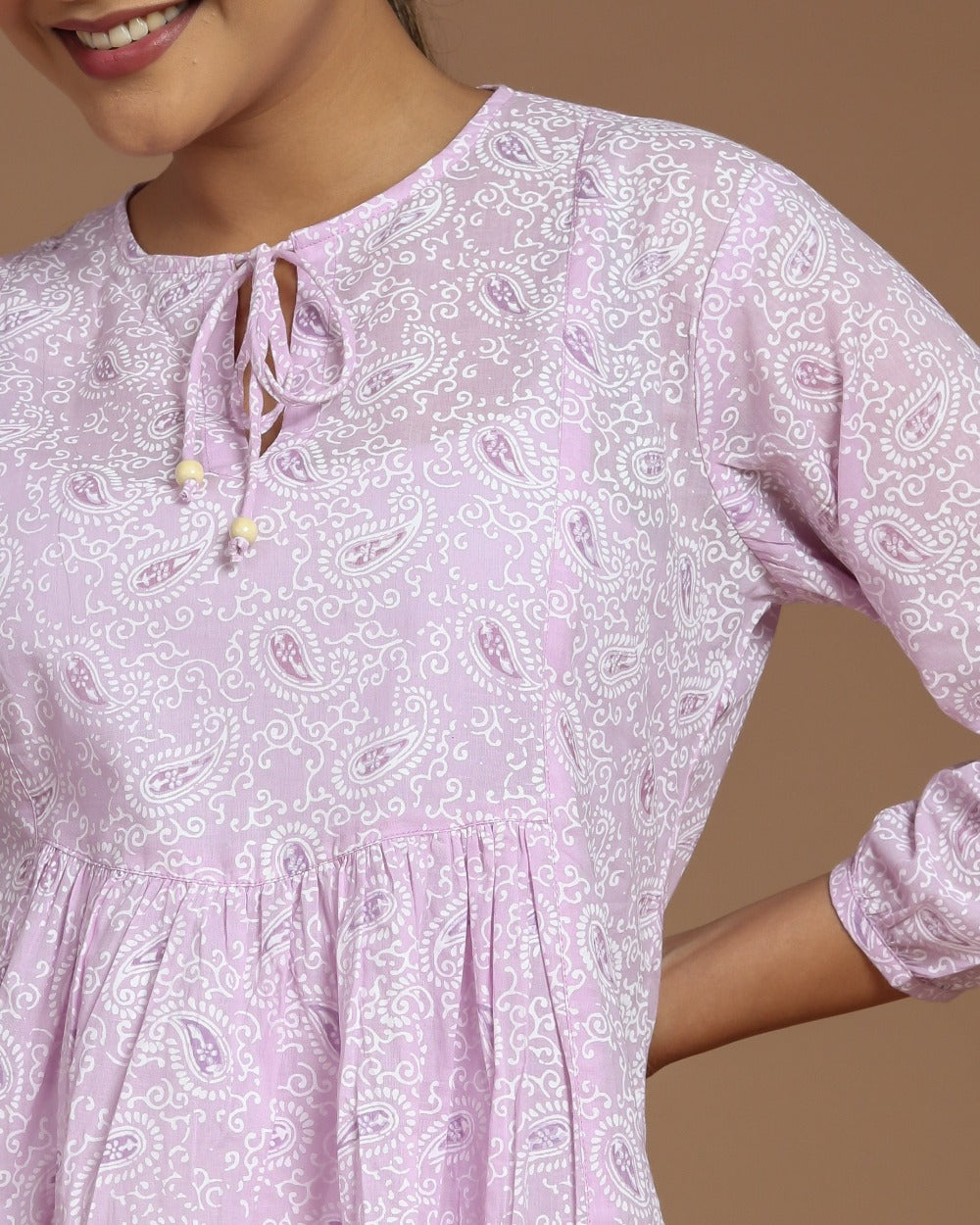 Block Printed Cotton Short Top