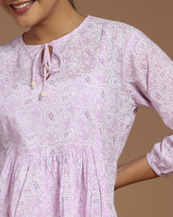 Block Printed Short Top