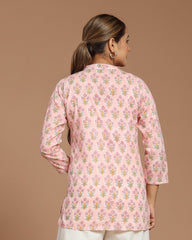 Block Printed Short Kurti