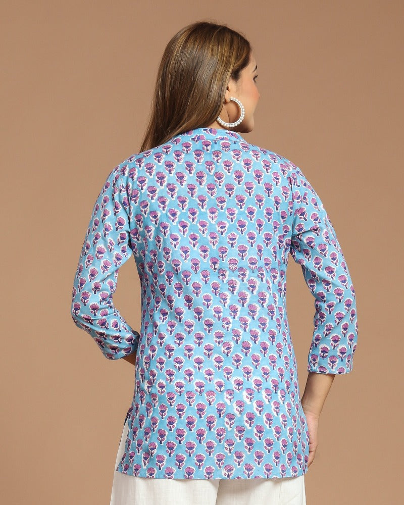 Block Printed Short Kurti