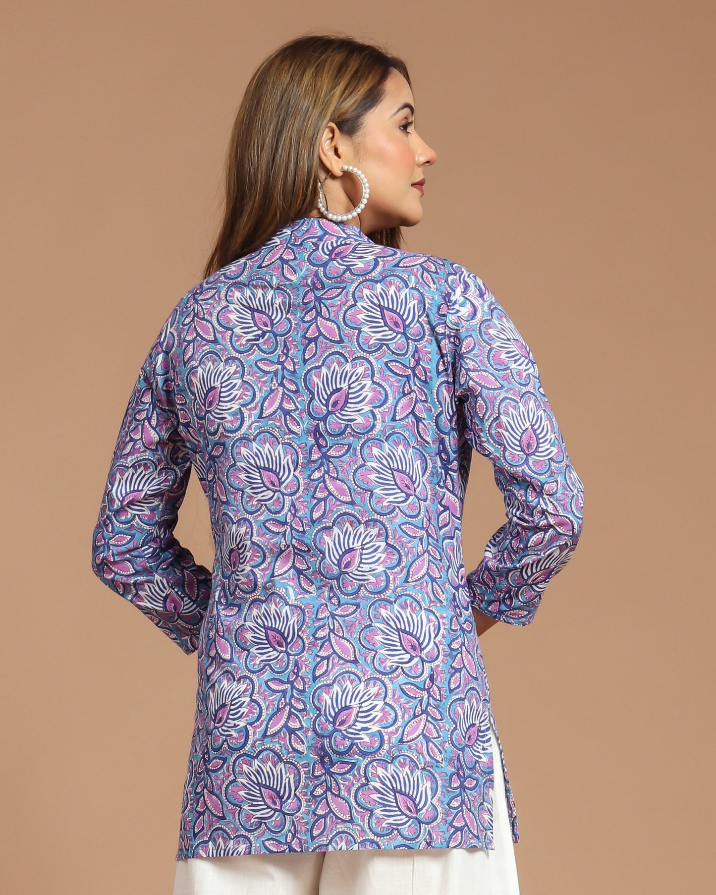 Block Printed Short Kurti