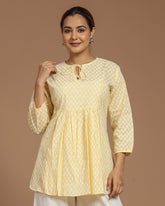 Block Printed Short Top