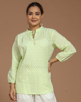 Block Printed Short Kurti