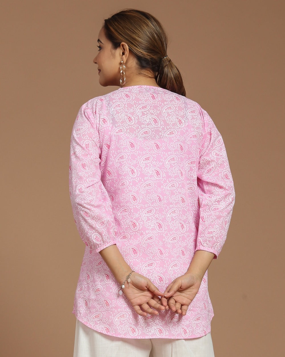 Block Printed Cotton Short Top