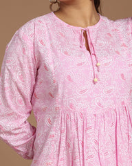 Block Printed Short Top