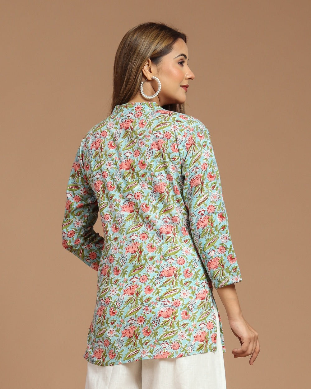Block Printed Short Kurti