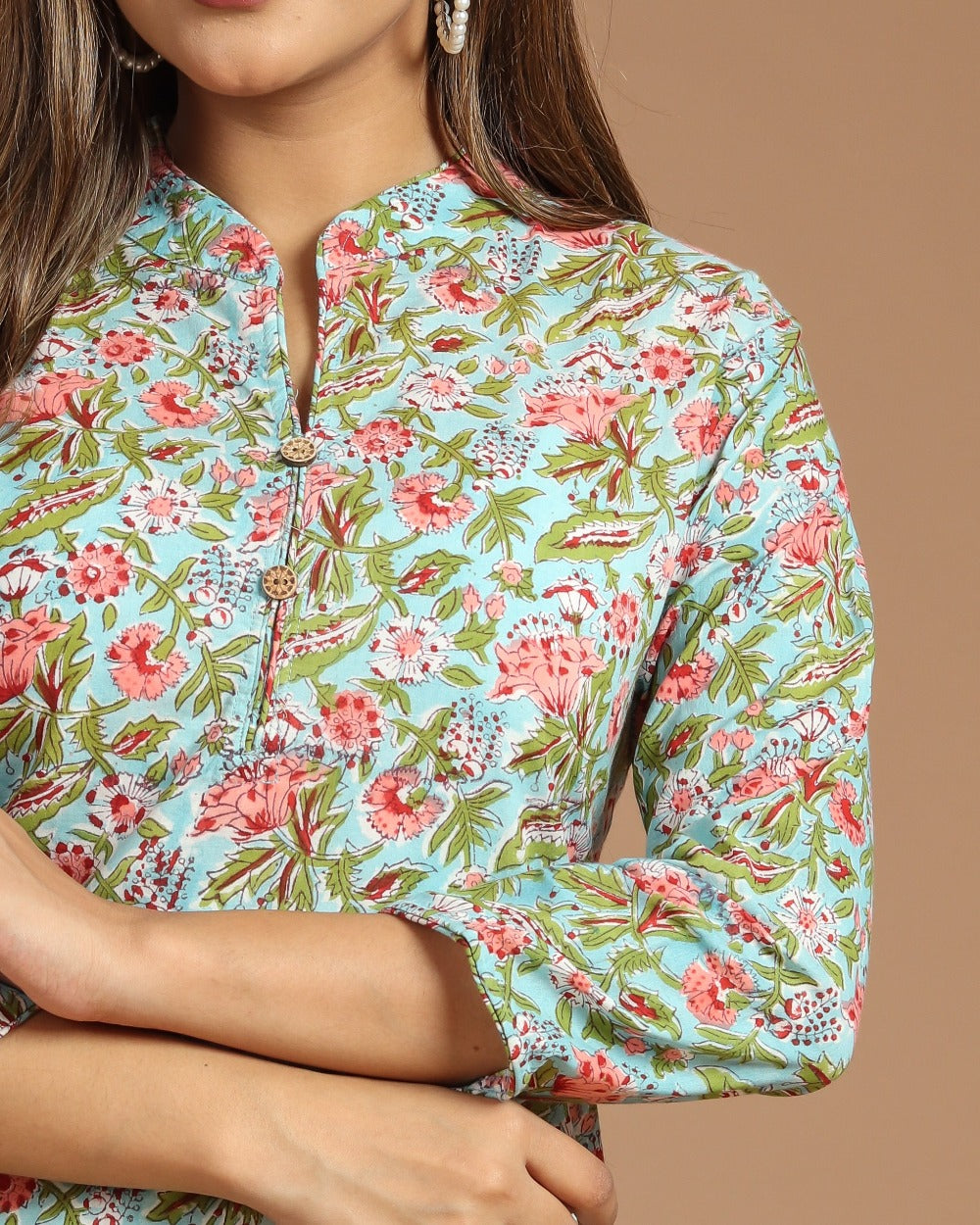 Block Printed Short Kurti