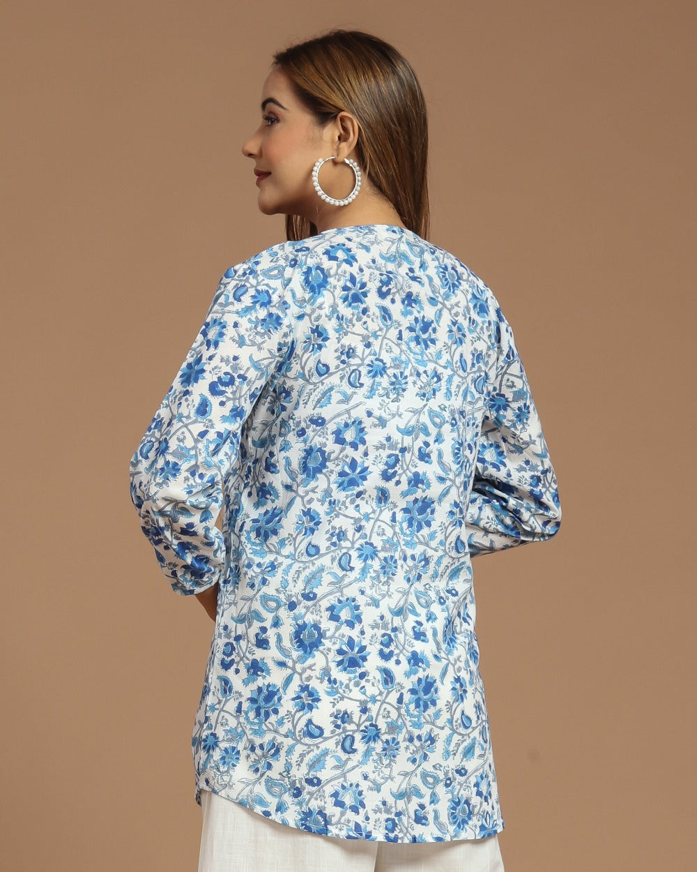 Block Printed Cotton Short Top