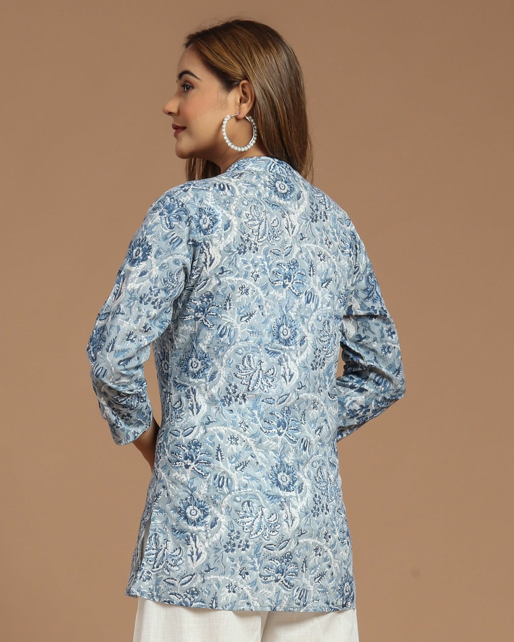 Block Printed Short Kurti