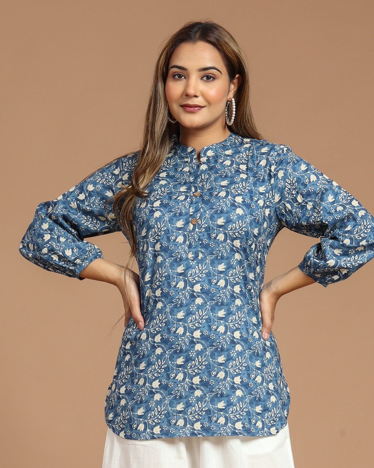 Printed Cotton Short Kurti