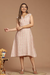 Weaved Linen Dress