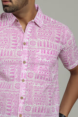 Cotton Printed Half Sleeve Shirt