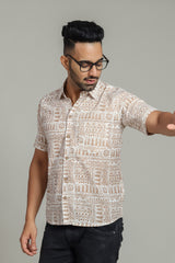 Cotton Printed Half Sleeve Shirt