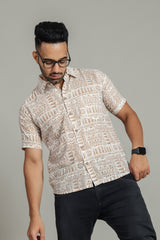 Cotton Printed Half Sleeve Shirt