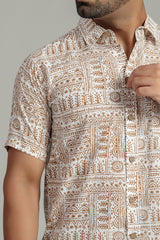 Cotton Printed Half Sleeve Shirt