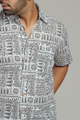 Cotton Printed Half Sleeve Shirt