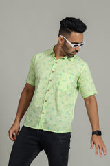 Cotton Printed Half Sleeve Shirt