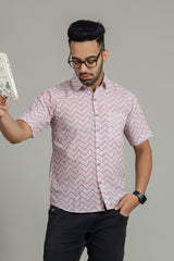 Cotton Printed Half Sleeve Shirt