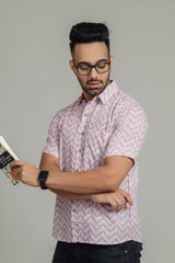 Cotton Printed Half Sleeve Shirt