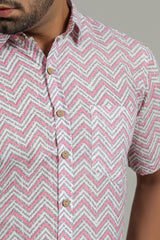 Cotton Printed Half Sleeve Shirt