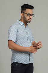 Cotton Printed Half Sleeve Shirt