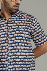 Cotton Printed Half Sleeve Shirt