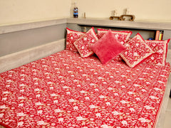 Royal Daisy Bed Sheet with Pillow Covers