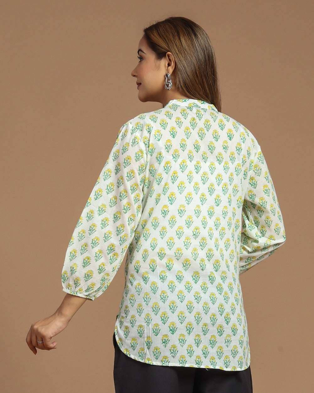 Block Printed Short Kurti