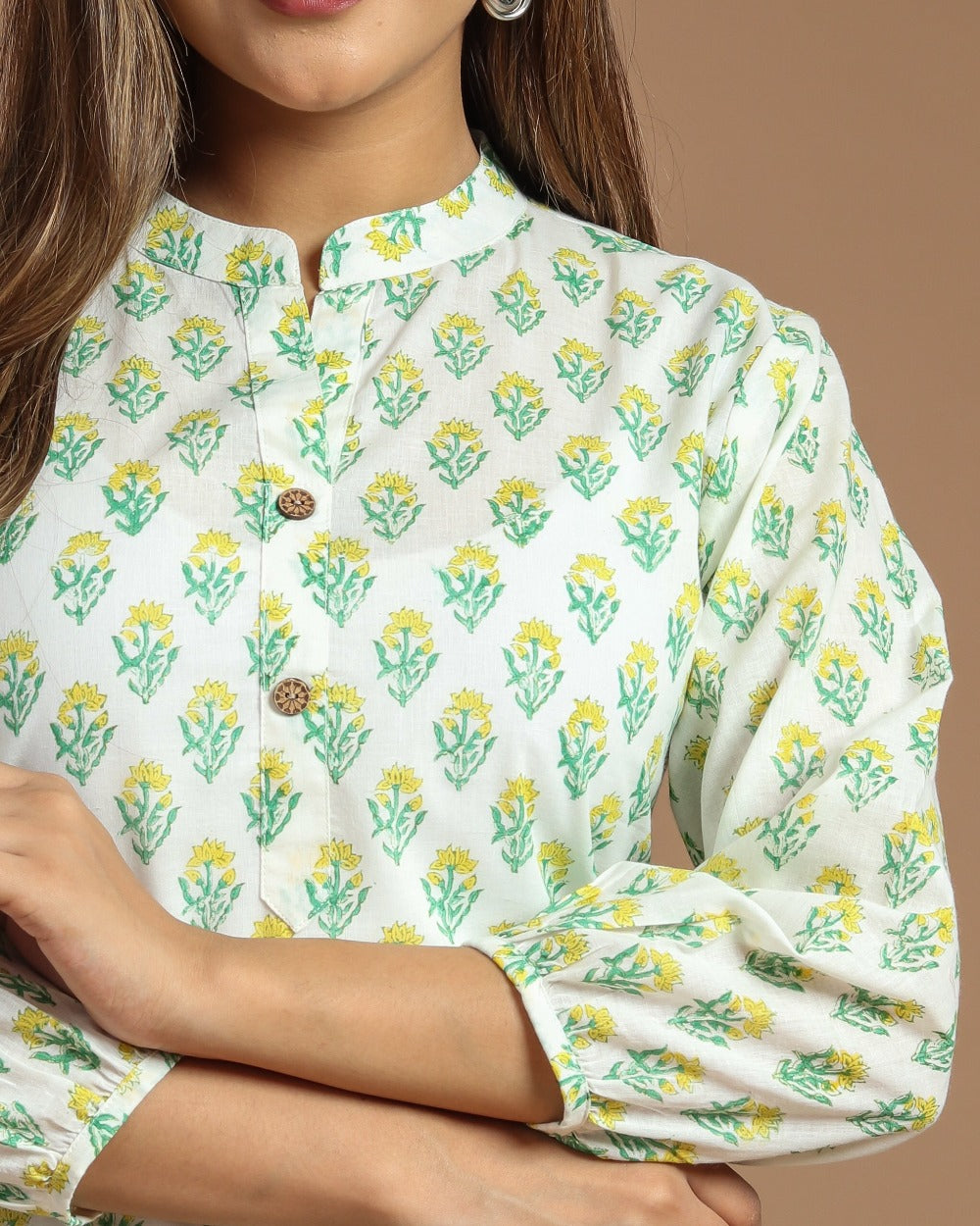 Block Printed Short Kurti