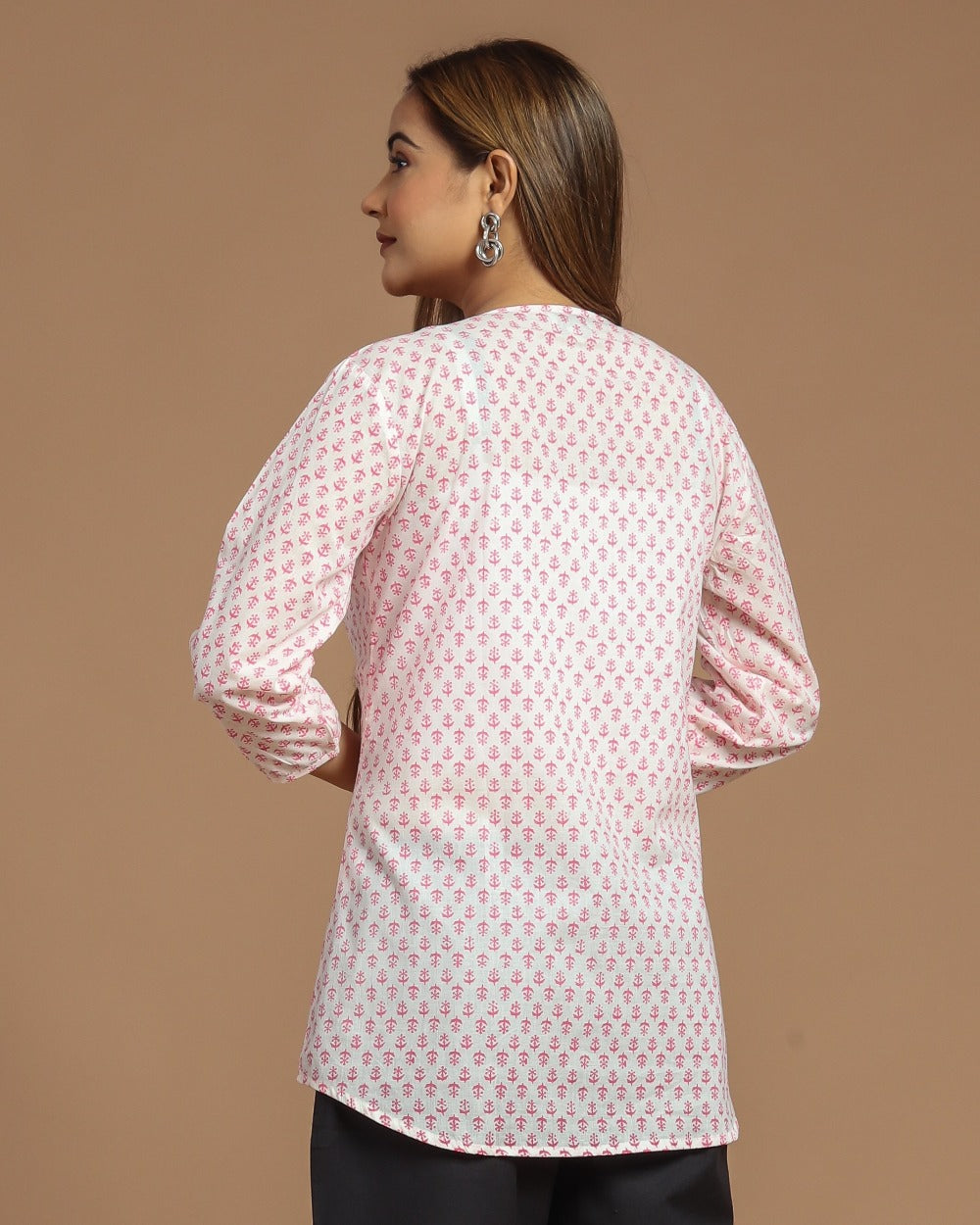 Block Printed Cotton Short Top