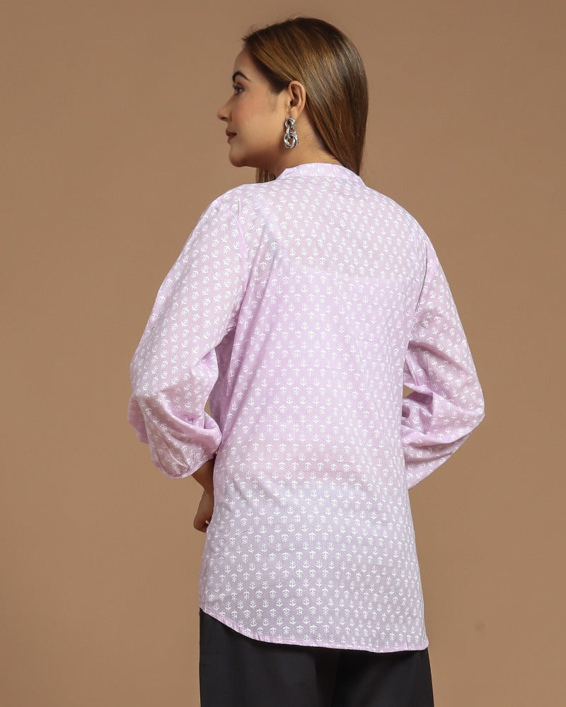 Block Printed Short Kurti