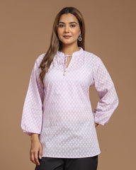 Block Printed Short Kurti