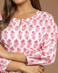 Block Printed Short Kurti