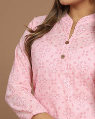 Block Printed Short Kurti