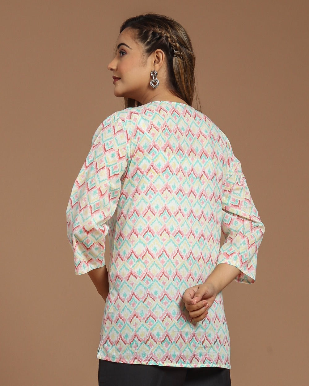 Block Printed Cotton Short Top
