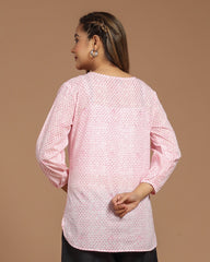 Block Printed Short Kurti