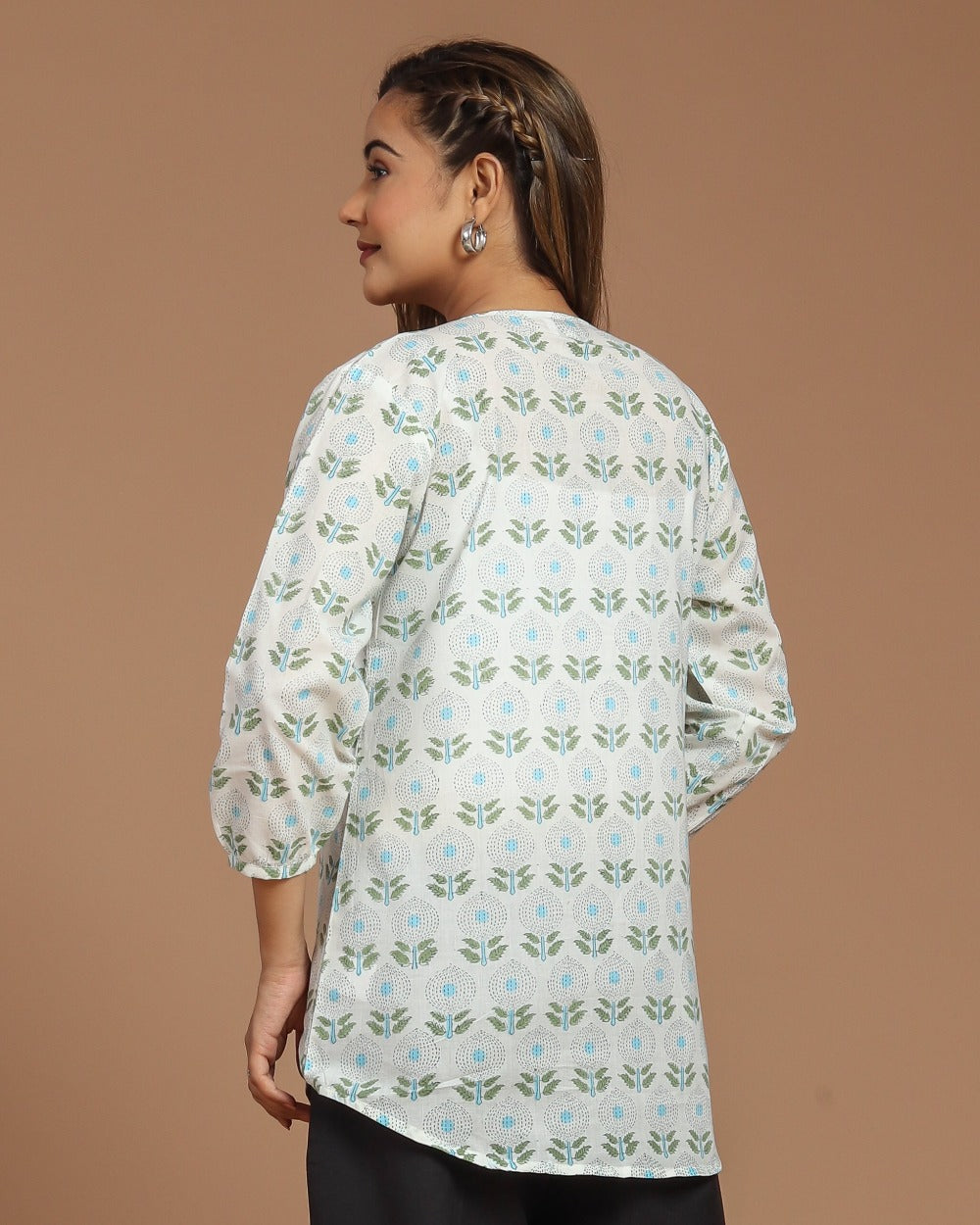 Block Printed Cotton Short Top