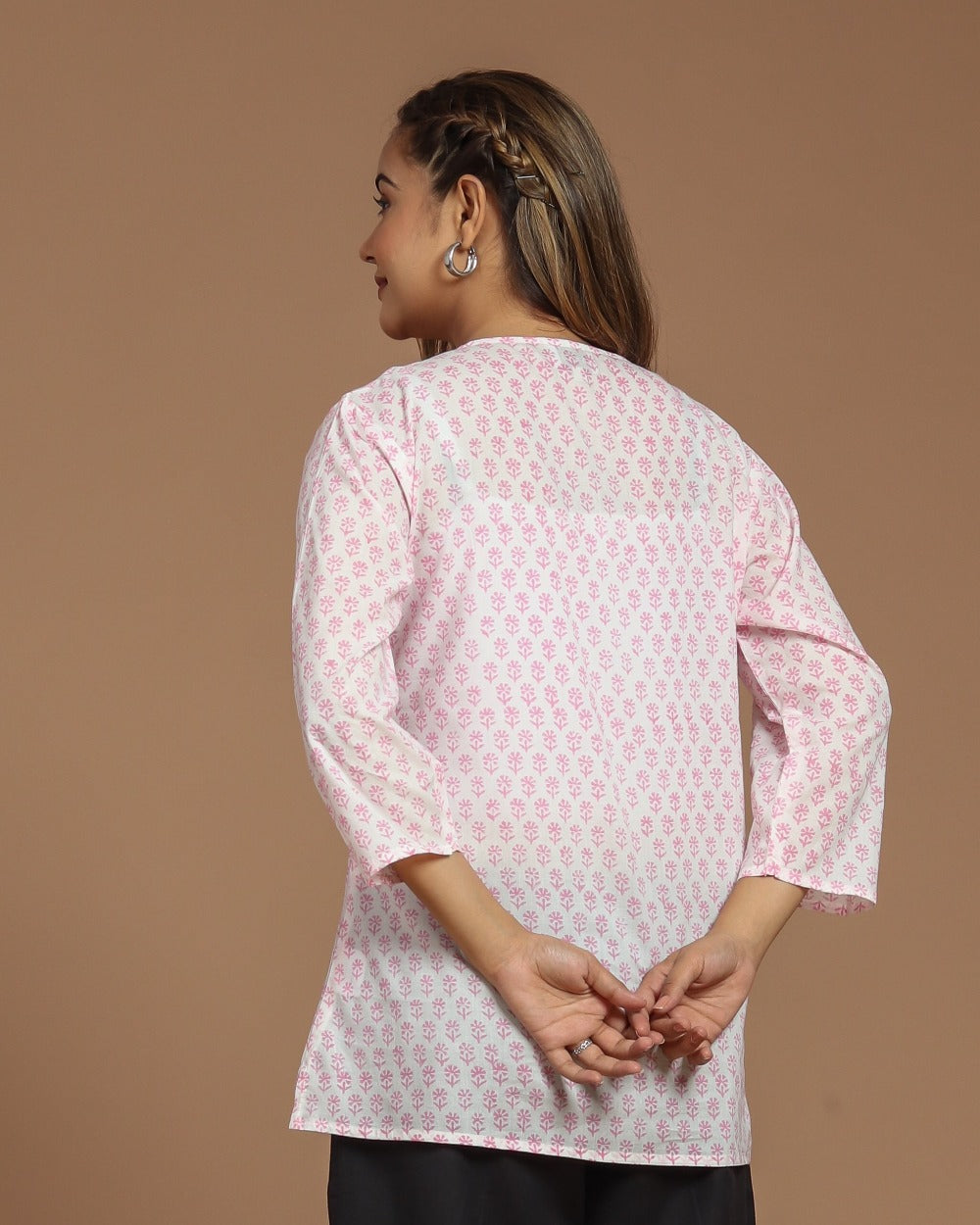Block Printed Cotton Short Top