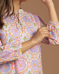 Block Printed Short Kurti