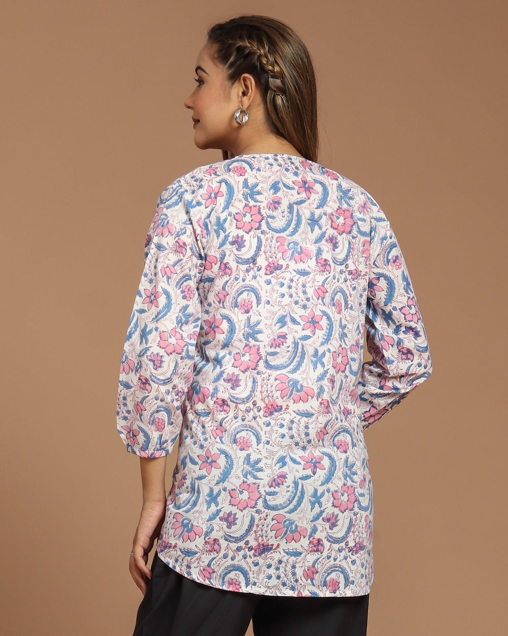 Block Printed Cotton Short Top