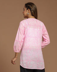 Block Printed Short Top