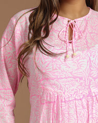 Block Printed Short Top