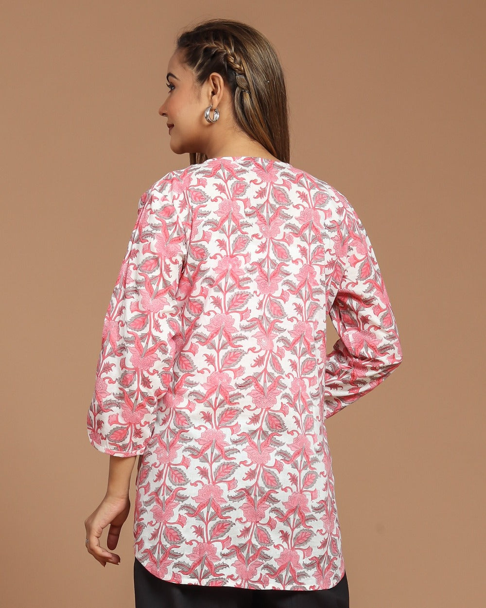 Block Printed Cotton Short Top