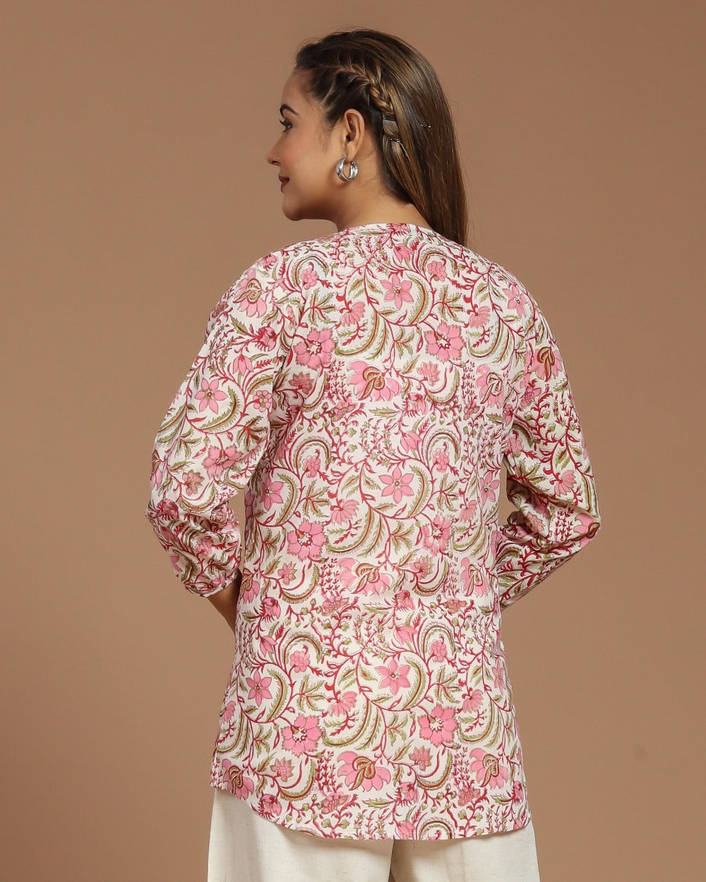 Block Printed Cotton Short Top