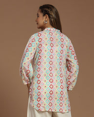 Block Printed Short Kurti