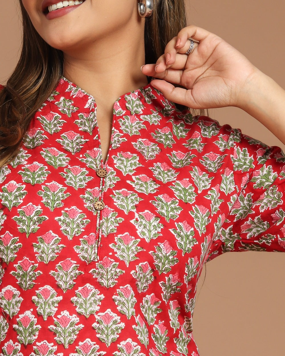 Block Printed Short Kurti
