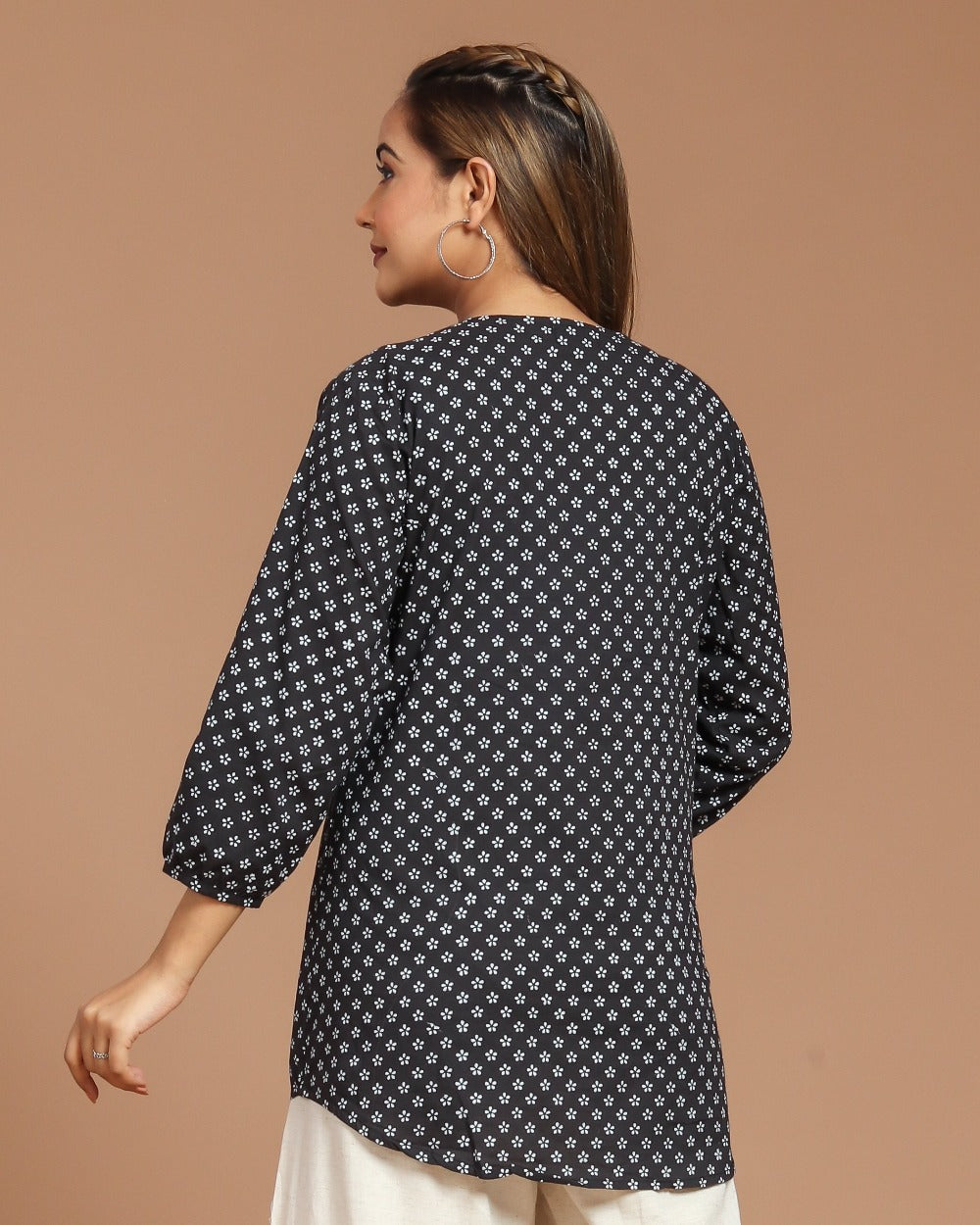 Block Printed Cotton Short Top