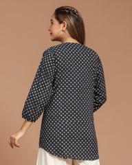 Block Printed Short Top