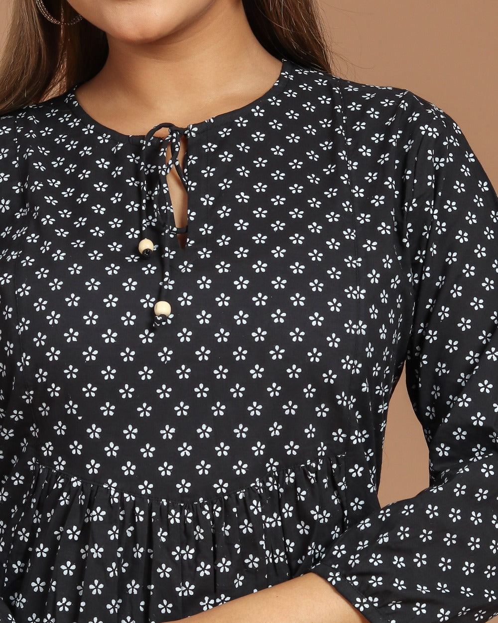 Block Printed Cotton Short Top